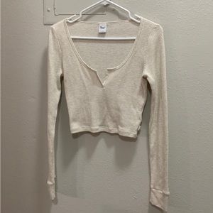 Aritzia TNA Waffle Crop Small